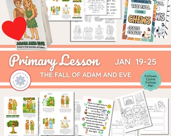 January 19 - 26 | Primary Lesson Helps | Come Follow Me Old Testament 2026 | The Fall of Adam and Eve | Fhe | Easy Lesson Prep