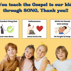 2023 LDS Singing Time | Gethsemane | Primary Music | Singing Time Flip Chart for Primary Come ...