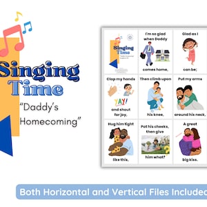 LDS Singing Time | Daddys Homecoming | Primary Music | Singing Time Flip Chart for Primary | LDS | Father&#39;s Day Song