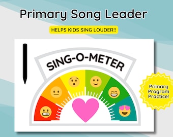 Sing O Meter: LDS Primary Music Leader Visual Aid (Digital Download)