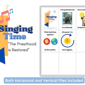 LDS Singing Time | The Priesthood is Restored By Campbell | Primary Music | Singing Time Flip Chart for Primary | LDS | Song Visuals | CFM
