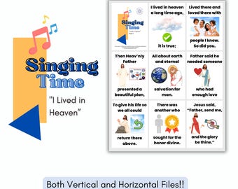 I Lived in Heaven LDS Singing Time Flip Chart: Primary Music (Digital Product)