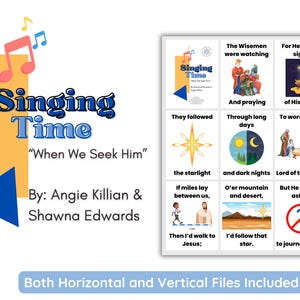 LDS Singing Time | When We Seek Him By Killian & Edwards | Primary Music | Singing Time Flip Chart for Primary Come Follow Me | Christmas