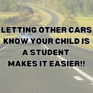 Student Driver Printable Signs: 12 Education Caution Decals (digital ...