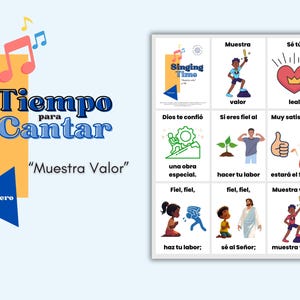 LDS Singing Time | Muestra Valor | Musica de Primaria | Singing Time flipchart for Primary Come Follow Me | Ven Sigueme