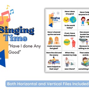 LDS Singing Time | Have I done any Good | Primary Music | Singing Time Flip Chart for Primary Come Follow Me | Instant Download