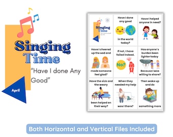 LDS Primary Singing Time Flip Chart: Have I Done Any Good (Digital Download)