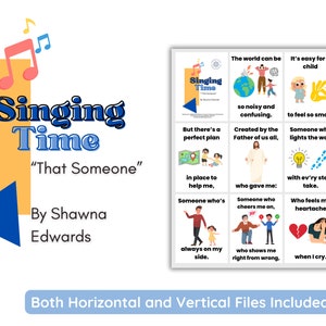 LDS Singzeit | dass jemand von Shawna Edwards | Primäre Musik | Singzeit Flip Chart für Grundschulkind | LDS | Vatertags Lied
