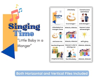 LDS Primary Singing Time Flip Chart: Little Baby in a Manger New Song (Digital Download)