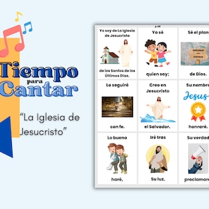 LDS-zangtijd | La Iglesia de Jesucristo | Muziek van Primaria | Zangtijd-flipover voor het basisonderwijs Kom en volg mij | Ven Sigueme