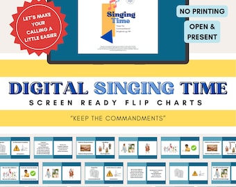 Keep the Commandments | Digital Singing Time Flipchart Presentation | Slideshow Keynote Powerpoint Google Slides