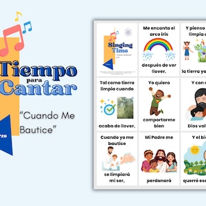 LDS Singing Time | Cuando Me Bautice | Musica de Primaria | Singing Time flipchart for Primary Come Follow Me | Ven Sigueme