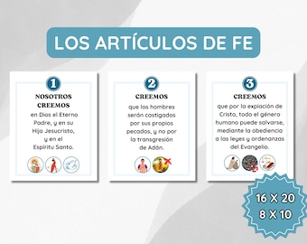 Los Articulos De Fe Print: LDS Primary, Doctrine & Covenants (Digital Download)