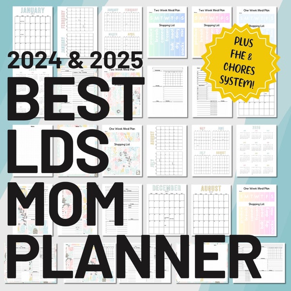 Lds 2025 Calendar Etsy UK