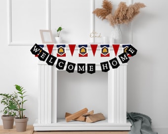 Welcome Home Pennant Banner | Missionary Sign | Personalized Mission Flag Pennant Banner | Digital Download | Homecoming Party Decor