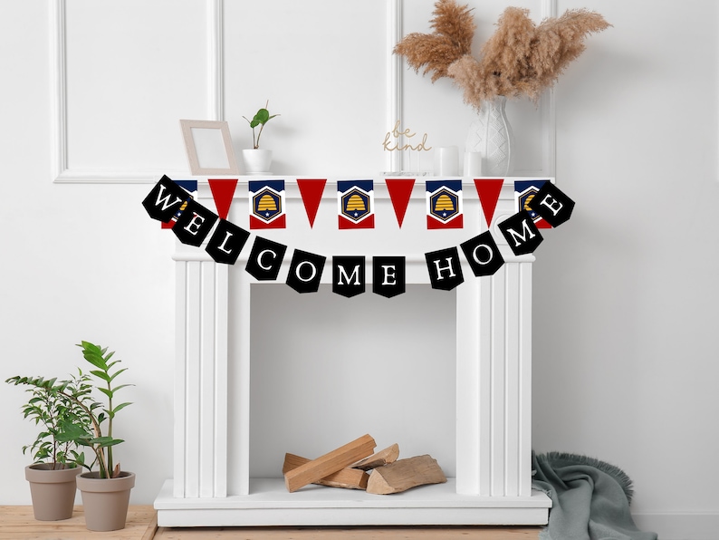 Welcome Home Pennant Banner Missionary Sign Personalized - Etsy