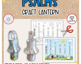 Psalms Paper Lantern and Science Experiment | The Lord is my Light | Bible Crafts |  | Sunday School | Come Follow Me August 10-16