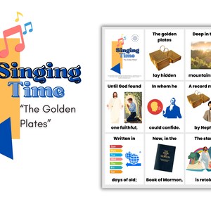 LDS Singing Time | The Golden Plates| Primary Music | Singing Time Flip Chart for Primary | LDS | Song Visuals | Come Follow Me 2025