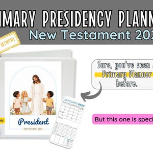 LDS Primary Presidency Planner 2027: Editable Canva Template- Planner pages, Gift Tags, agendas, conducting sheets, newsletters, google form