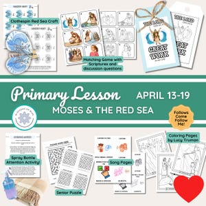13-19 aprile / Sussidi per le lezioni della Primaria / Vieni e seguimi 2026 / Mosè e il Mar Rosso / Fhe / Momento di canto e aiuti per la famiglia