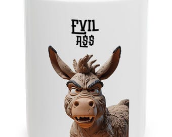 Evil Donkey Ceramic Mug - Funny Humor Gift