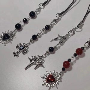 Handmade Gothic Phone Charms