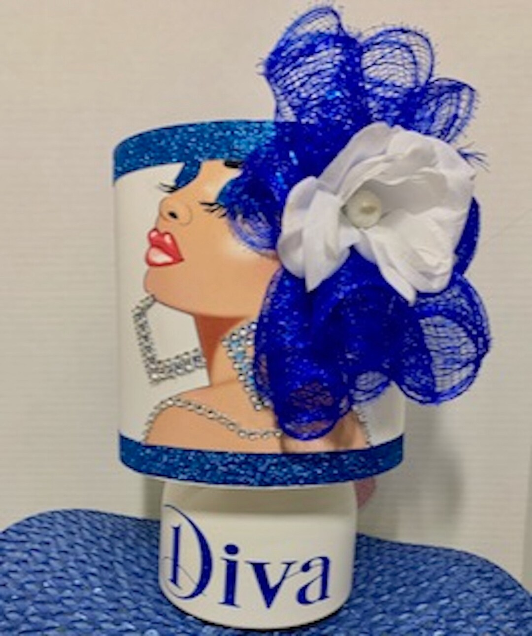 Diva Lamp Desk Lamp Small Lamp Shade Afro American Lamp Etsy