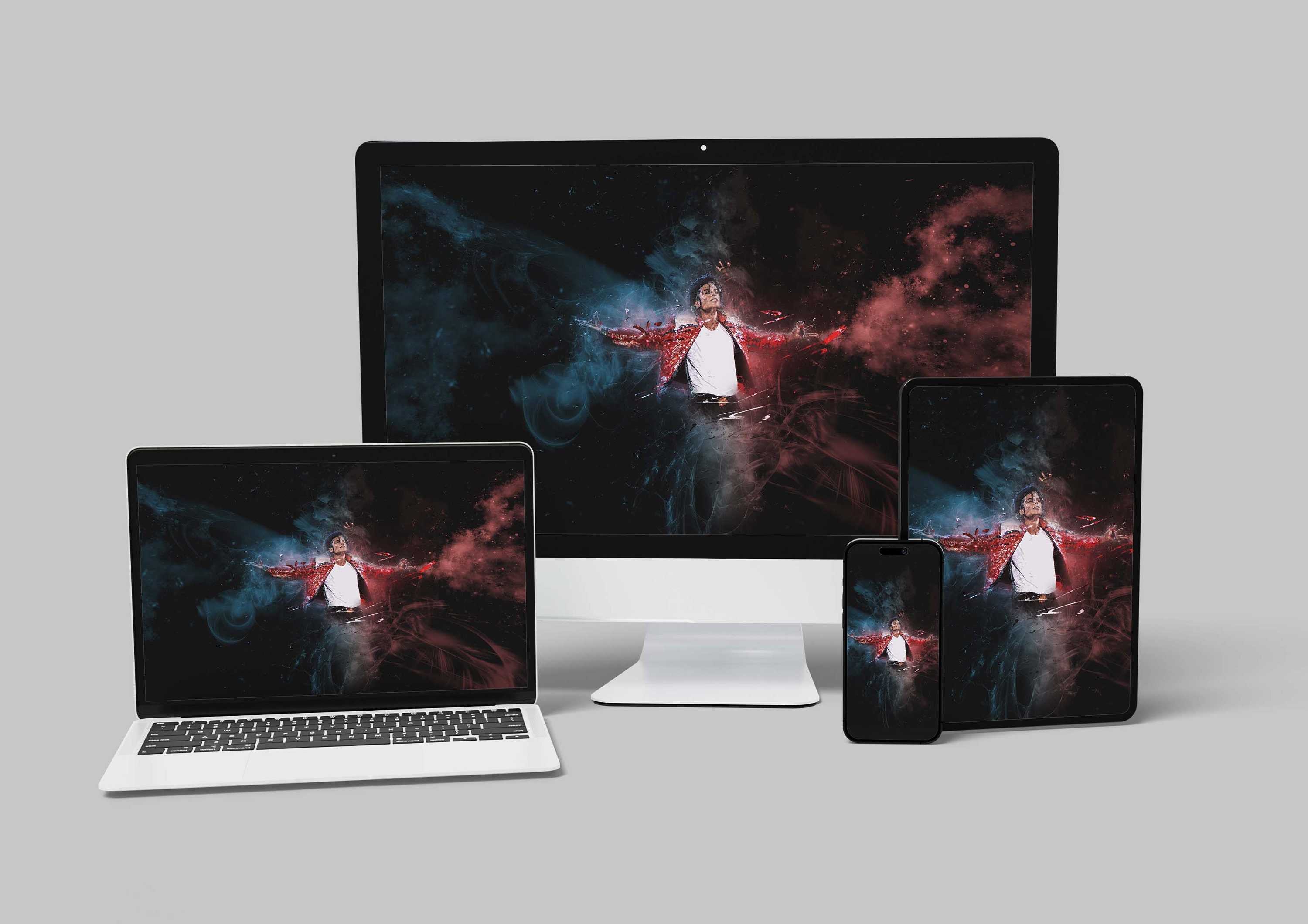 Michael Jackson Poster Digital Printable Canvas Wall Art Gift for Him ...