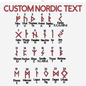 CUSTOM 3” Rune Text Vinyl Decal Sticker - Etsy