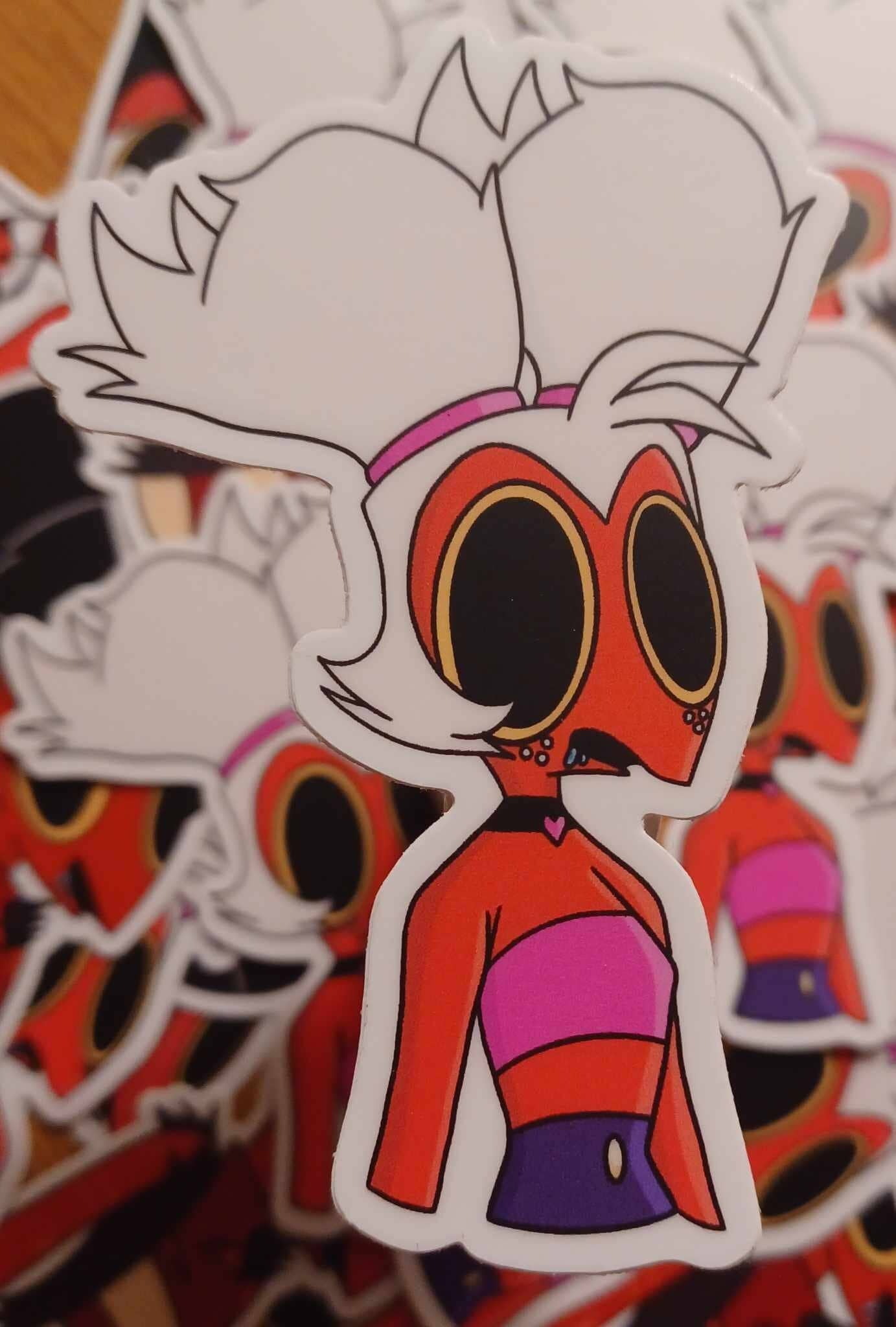 HELLUVA STICKER: Spaced-out Imp Sticker, Imp Sticker, Matte Sticker ...