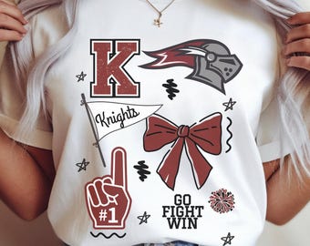 Knights Spirit Shirt, Knights Shirt, Knights Football, Knights Mascot, Knight Sports, Knights Tshirt, Knight Team, Go Knights, Knight Spirit
