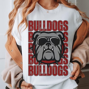 Bulldog TShirt, Bulldogs School Tee, Bulldog Nation, Bulldog School Shirt, School Spirit Tee, Bella Canvas Tee