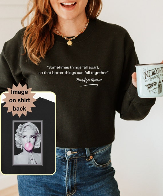 Marilyn monroe sweatshirt deals