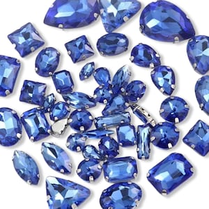 Light Sapphire Clawback Mixed Shapes Pack