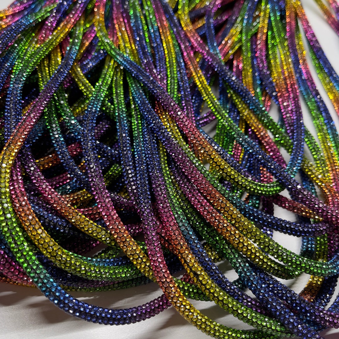6mm Corded Rhinestone Rope by the Yard - Etsy