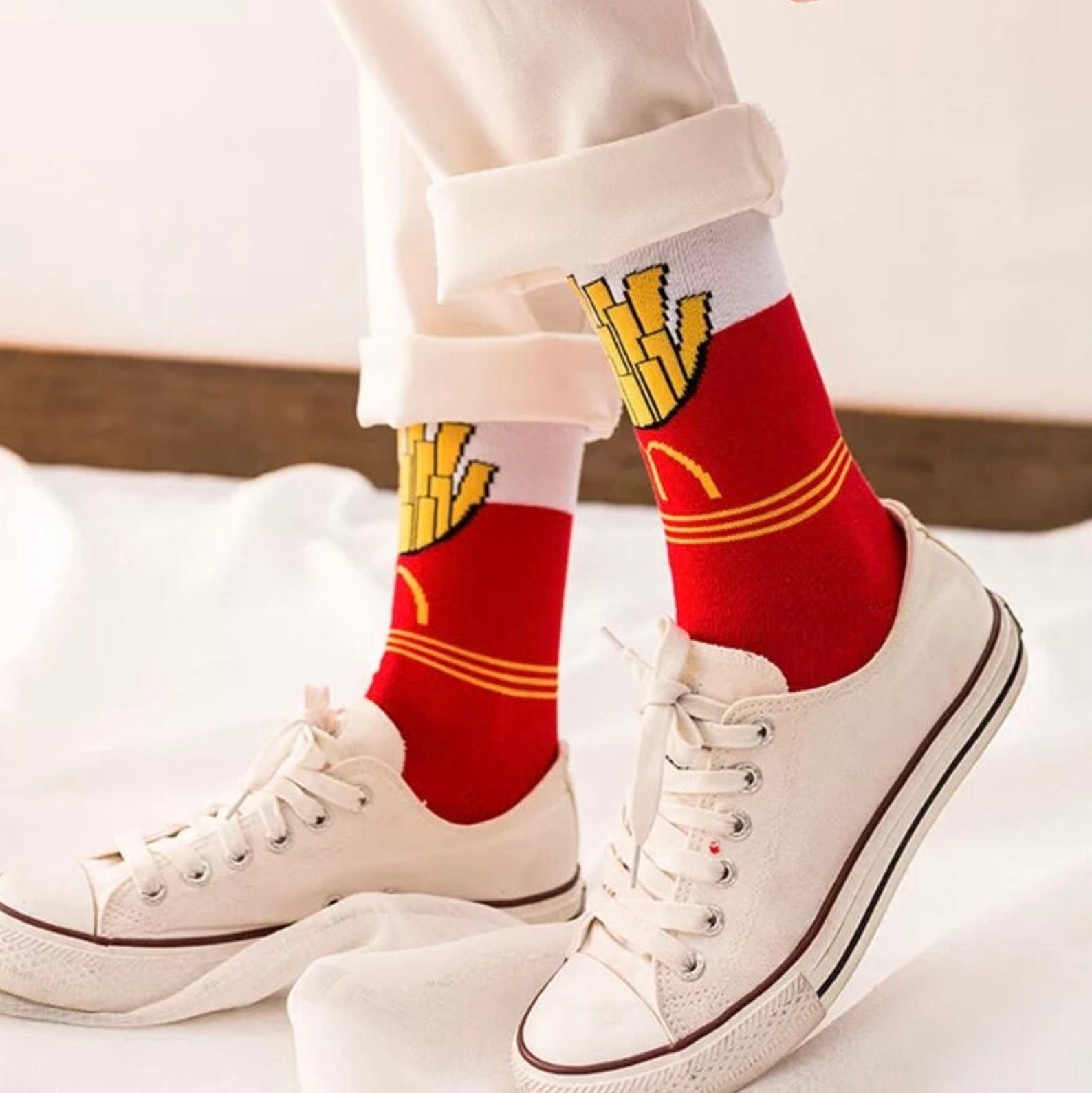 Mcdonalds Fries Socks Etsy