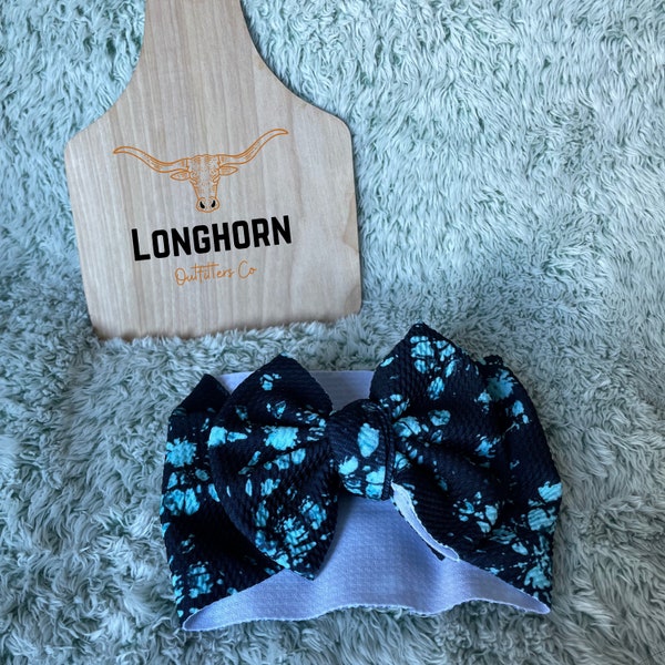 Handmade Turquoise Bow