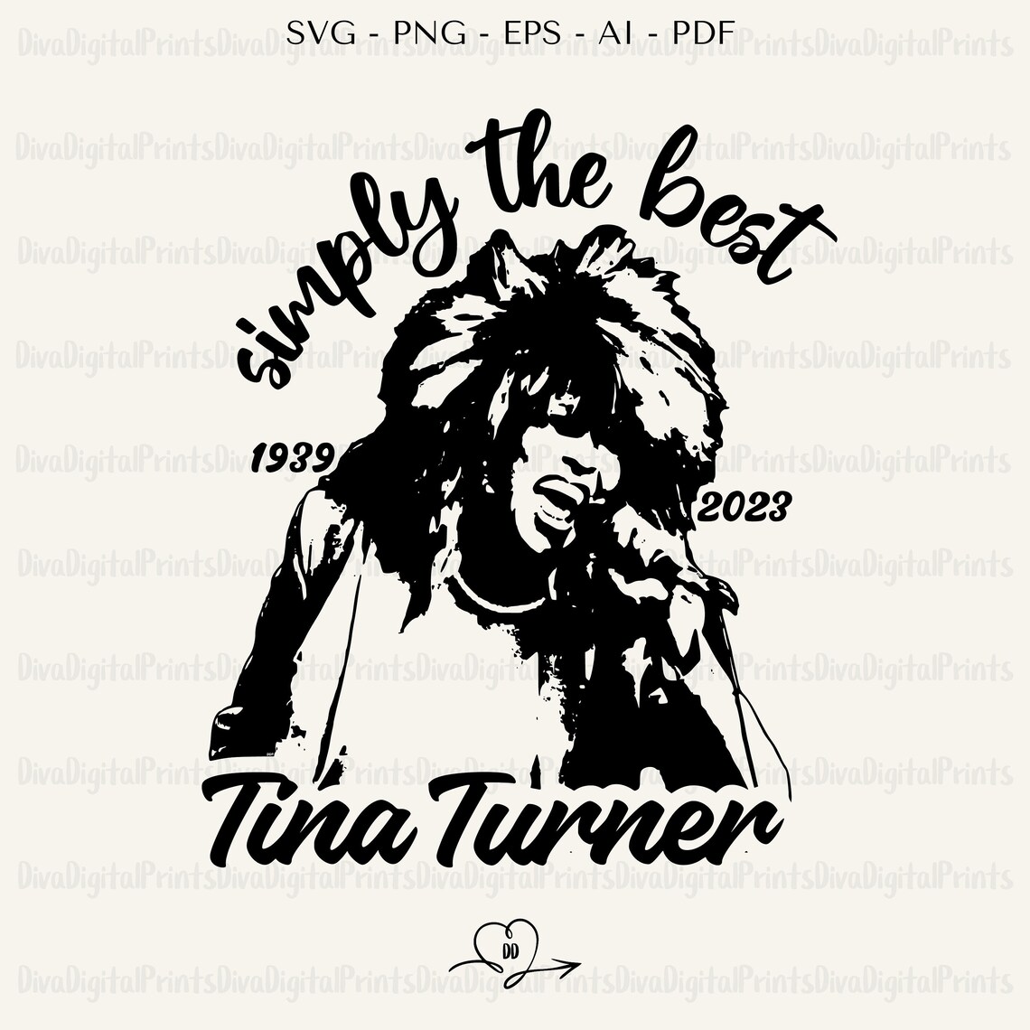 Tina Turner SVG, Simply the Best SVG, Tina Turner PNG, Tina Turner T