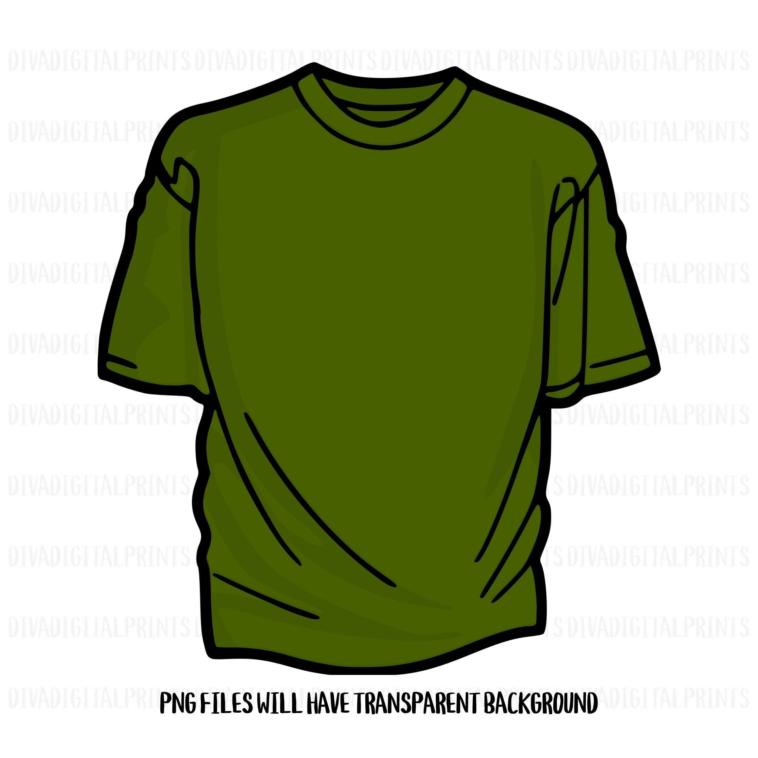 Tshirt Clip Art Color T Shirts Clip Art Bundle Shirt Etsy