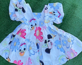 Daisy and Mouse Girls Dress