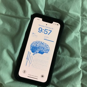 Neurology/Brain Anatomy iPhone Wallpaper & Background (LIGHT TAN BACKGROUND)