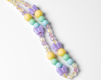 Butterfly Phone Charm Strap: Pastel Beaded Y2K Lanyard