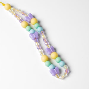 Schmetterling Phone Charm Strap, y2k Handyband, Telefon Armband, Telefon Schlüsselband, Candy Perlen, Perlen Handyband, bunte Perlen Handyanhänger