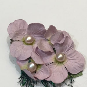 Blythe Doll Hair Accessory Light Purple Flower Hair Clip
