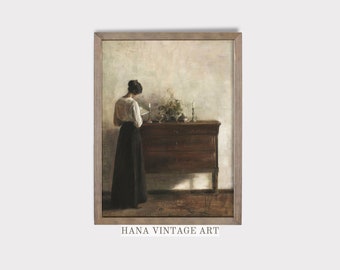 Vintage European Portrait Painting | Antique Wall Decor PRINTABLE Digital Download #42