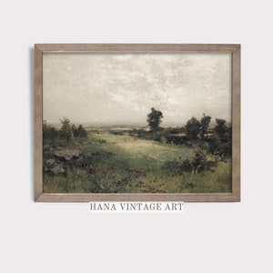 Country Oil Painting Vintage Landscape Art Farmhouse Printable Country Landscape Prints Landscape Wall Decor Landscape Art Printable #41