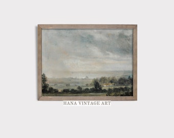 Vintage Landscape Prints Farmhouse Wall Decor Rustic Art Prints Landscape Painting Moody Art Printable Antique Digital Download #17