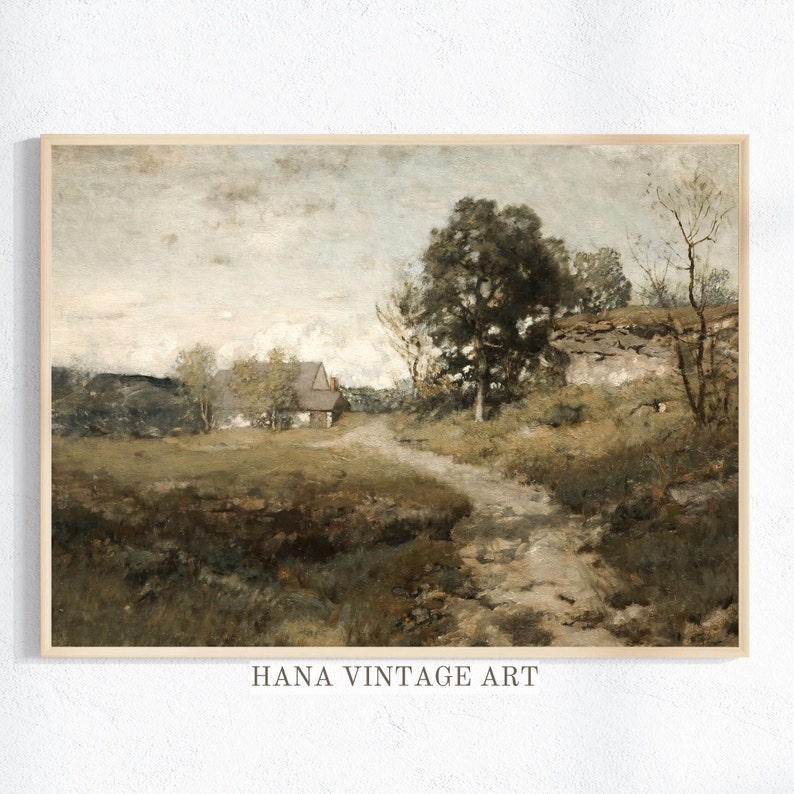 PRINTABLE Landscape Art Vintage Print Country Landscape - Etsy