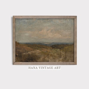 Vintage Landscape Prints Farmhouse Wall Decor Rustic Art Prints Landscape Painting Moody Art Printable Antique Digital Download #199