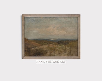 Vintage Landscape Prints Farmhouse Wall Decor Rustic Art Prints Landscape Painting Moody Art Printable Antique Digital Download #199